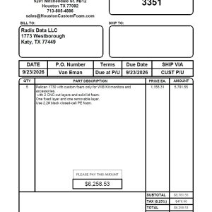 HCF Invoice #3351 Radix 092326